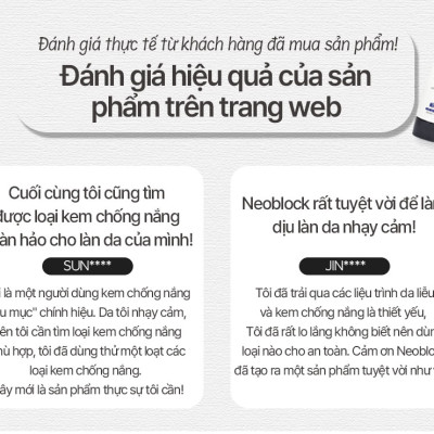 Kem chống nắng dưỡng ẩm MESAblue Neoblock 50ml SPF 50+