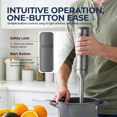 Máy Xay Cầm Tay Đa Năng Cao Cấp MIUI Multiquick 4-In-1 220V 1000W SUS304 14-Speed Chuyên Dùng Cho Quán Ăn Gia Đình