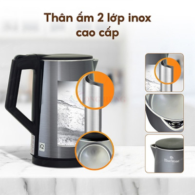 Bình đun siêu tốc Bluestone 1.7 lít KTB-3471 - Hàng chính hãng