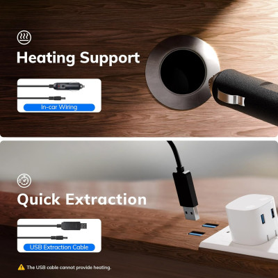 Máy Pha Cà Phê Bột Cafe Viên Nén MIUI Espresso DC12V + USB 100W Chức Năng Đun Nước Nóng Ngon Như Pha Máy Dùng Cho Xe Hơi Camping Picnic