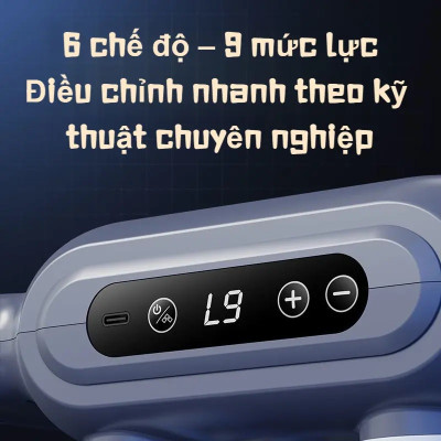 [Tặng củ sạc + cáp sạc] Máy Massage Toàn Thân Cầm Tay 16 Đầu, Máy Mát Xa Đấm Lưng 16 Đầu GDV YX-840 - Hàng Chính Hãng