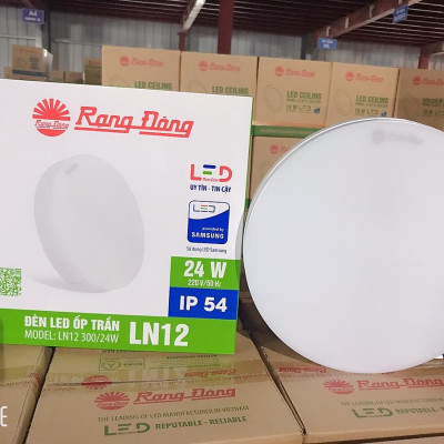 Đèn LED ốp trần Rạng Đông Công suất 24W Model: LN12 300/24w