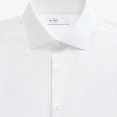 Áo sơ mi trắng nam Form Fitted - ROUTINE 10F25SHL017