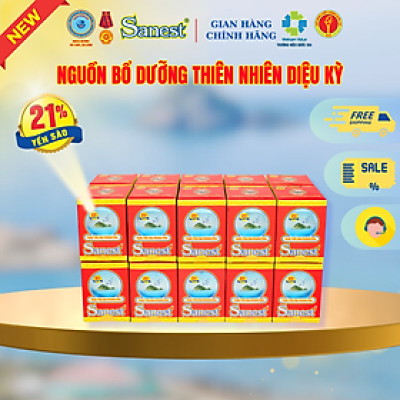  NEW [ Combo 20 lọ] Nước Yến sào Khánh Hòa Sanest 21% - Có đường