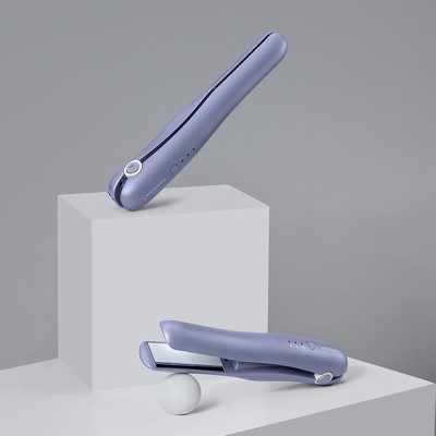 Máy duỗi tóc không dây, tấm phủ nhiệt ceramic LocknLock 15W - Màu tím - ENA224PUP - Hàng chính hãng