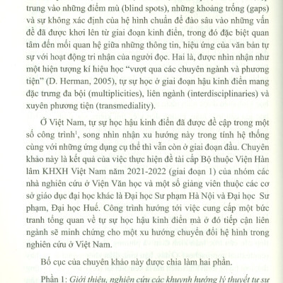 Tự Sự Học Hậu Kinh Điển Ở Việt Nam : Những Chuyển Đổi Hệ Hình Trong Nghiên Cứu Truyện Kể - Tập 1
