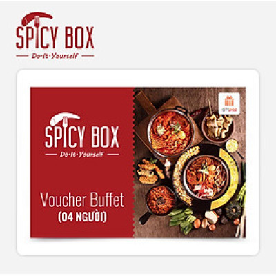 Giftpop - Spicy Box Voucher Buffet Dành Cho 4 Người