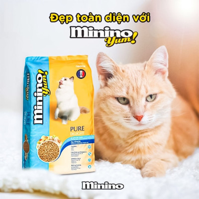 [7KG] Thức ăn cho mèo Minino Yum - Thức ăn cho mèo Vị Hải Sản 7KG .