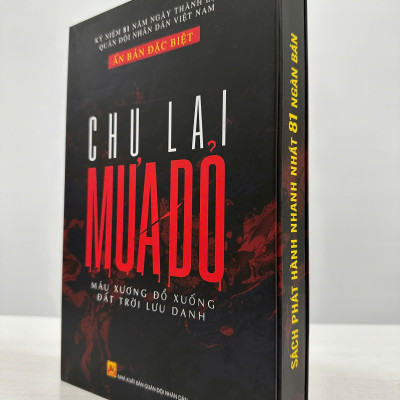 (Ấn bản bìa cứng, có hộp, ruột 100gsm) MƯA ĐỎ – Chu Lai – Vietnambook – NXB Quân Đội Nhân Dân
