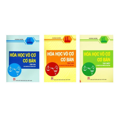 Sách - Combo 3 Cuốn Hóa Học Vô Cơ Cơ Bản - Tập 1 + 2 + 3 - NXB Giáo Dục - HV