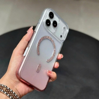 Ốp Lưng cho iPhone 17 Pro Max Memumi Glitte Lưng Trong Phối Nhũ Bling Lấp Lánh, Chống Ố, Hỗ Trợ Sạc Không Dây - Hàng chính hãng