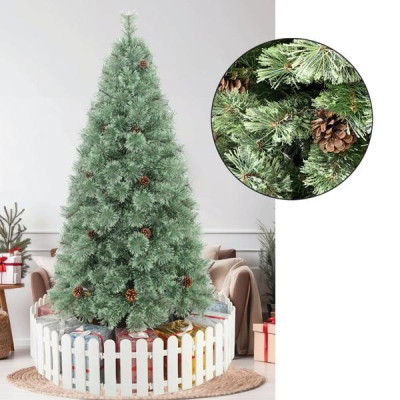 Cây Thông Cước Nở Hoa Gắn Trái Thông 180 cm - Cây Tự Động - Chaang Chiia LP-PD-6