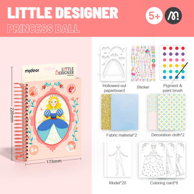 Đồ chơi Thiết Kế Thời Trang và Tô Màu Nước - Mideer Little Designer