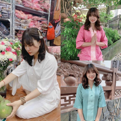 ĐỒ LAM ĐI CHÙA Bà Lai Lụa