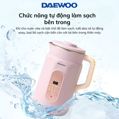 Máy Làm Sữa Hạt Daewoo DWSM-1310 1L, tặng Cẩm Nang 50 Công Thức - Máy Xay Nấu Đa Năng BH 2 năm, Hàng Chính Hãng