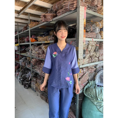 ĐỒ LAM ĐI CHÙA  PHÁP PHỤC PHẬT GIÁO # TAY PHỐI TƠ