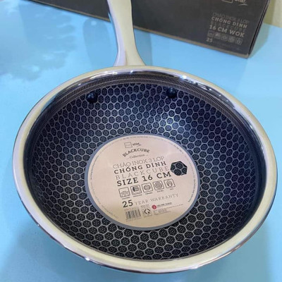 Chảo Chống Dính Blackcube 3 Lớp Đáy Liền Fivestar (16cm/28cm)