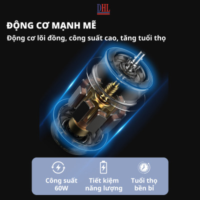 Quạt đứng điện tử có điều khiễn từ xa, hẹn giờ Mitomo FCE-60AEV, công suất 60W, động cơ dây đồng hàng chính hãng - Bảo hành 2 năm