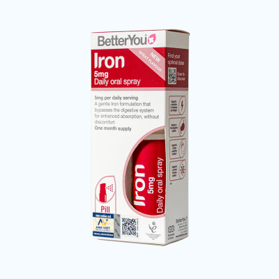 Thực phẩm bảo vệ sức khỏe BetterYou Iron 5mg Daily Oral Spray