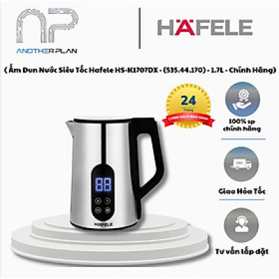 [Hàng Chính Hãng] Ấm Đun , Bình Đun Nước Siêu Tốc Hafele HS-K1707DX - 535.44.170 - 1.7L - BH 12 tháng