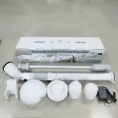 Bộ Cọ Nhà Vệ Sinh, Nhà Tắm Tự Động Không Dây Thông Minh 360 Độ Với 4 Đầu Cọ Thay Thế Tiện Lợi, Đơn Giản Và Dễ Dàng Sử Dụng