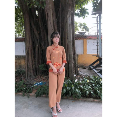 ĐỒ LAM ĐI CHÙA  Đài Loan Đũi Cao Cấp