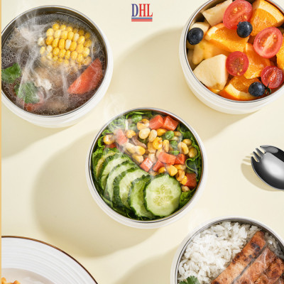 Lồng cơm giữ nhiệt, hộp cơm văn phòng Mitomo LCH-7086, cặp lồng chia 3 ngăn chất liệu inox 304 hàng chính hãng