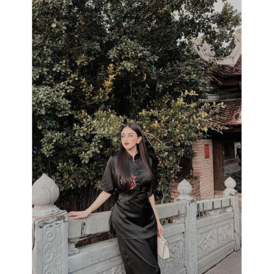 ĐỒ LAM ĐI CHÙA Tàu Lụa Vải Lụa Tầm