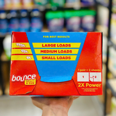 LỐC GIẤY THƠM QUẦN ÁO BOUNCE 160x2 TỜ (TOTAL 320 SHEETS) CỦA MỸ 