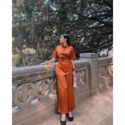 ĐỒ LAM ĐI CHÙA Set Đồ Lam Đi Chùa Vải Lụa Cao Cấp  đồ Lam nữ