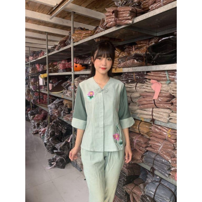 ĐỒ LAM ĐI CHÙA  PHÁP PHỤC PHẬT GIÁO # TAY PHỐI TƠ