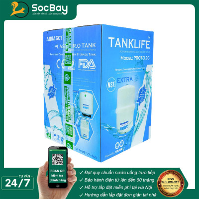 Bình áp máy lọc nước RO, Tặng kèm van bình áp - Hàng Chính Hãng