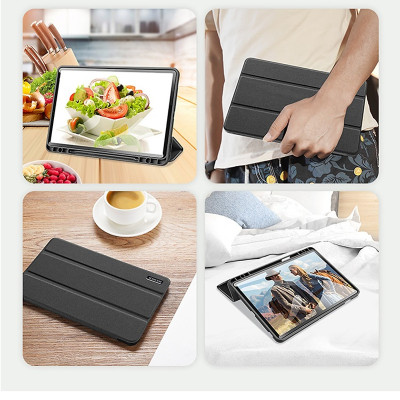 Bao da dành cho Samsung Tab S7 Fe Dux Ducis Domo chính hãng (có khay đựng bút) - Hàng Nhập Khẩu