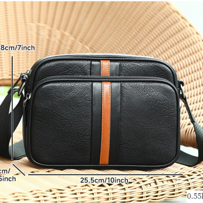 Túi Đeo Chéo Nam Da Bò Thật BHM6179 – Gọn Nhẹ, Bền Bỉ, Đậm Chất Nam Tính