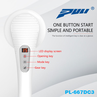 Máy massage cầm tay pin sạc 8 đầu, 5 chế độ, 6 tốc độ PULI PL-667DC3 - Mát xa hỗ trợ trị đau nhức mỏi toàn thân