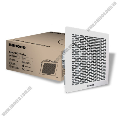 Quạt Thông Gió Âm Trần Không Ống Dẫn Nanoco NCV1520 - Hàng Chính Hãng