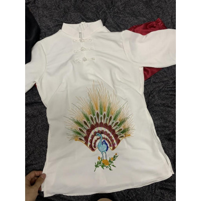 ĐỒ LAM ĐI CHÙA  Mẫu Chim Công Thêu Cao Cấp