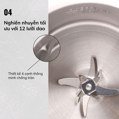 Máy Làm Sữa Hạt Daewoo 1.2L, tặng Cẩm Nang 50 Công Thức - Máy Xay Nấu Đa Năng BH 2 năm, Hàng Chính Hãng