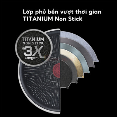 Nồi cán dài/quánh Tefal Only Cook 18cm x 2.2L G1642395 - Hàng chính hãng