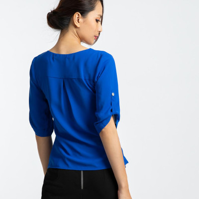Áo Kiểu Công Sở Thời trang thiết kế Hity TOP101 (Xanh Midnight)