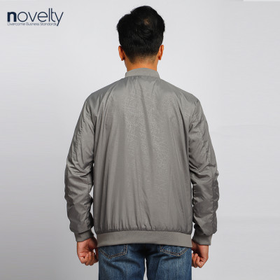 Áo jacket nam in chìm Novelty xám nhạt 2203392