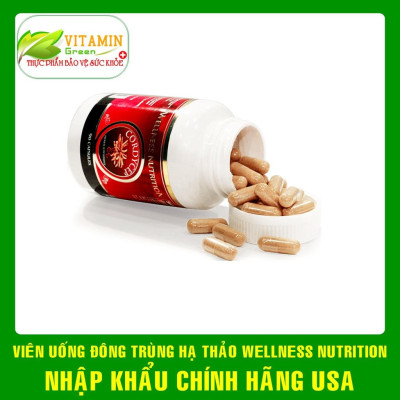Đông trùng hạ thảo WELLNESS NUTRITION CORDICEP NATURE GIFT 90 viên | Nhập khẩu chính hãng Mỹ