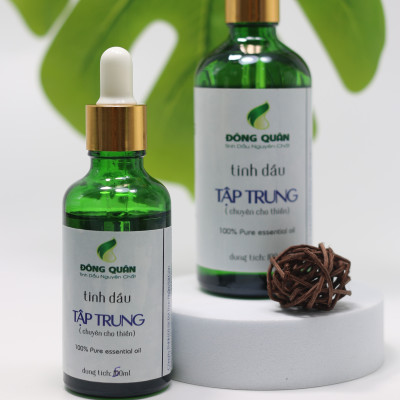 Tinh Dầu Tập Trung Nguyên Chất Đông Quân Làm Thơm Phòng, Tăng Cường Trí Nhớ, Giảm Stress, Cải Thiện Giấc Ngủ 100ml/lọ