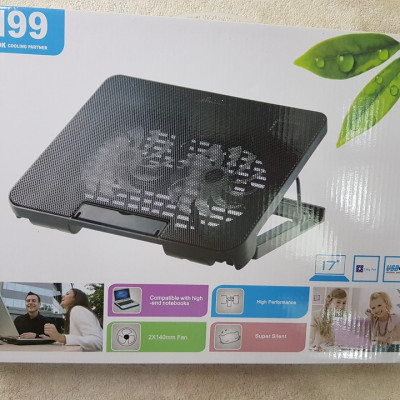 Đế Tản Nhiệt laptop N99 loại 2 quạt - Quạt tản nhiệt cho laptop từ 17inch trở xuống