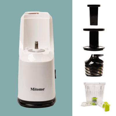 Máy ép trái cây,hoa quả Mitomo- Giữ Nguyên Dinh Dưỡng, Động Cơ Êm, Dễ Vệ Sinh hãng chính hãng