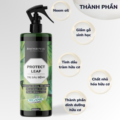 Combo phân bón toàn diện MONROVIA hữu cơ giúp cây khỏe, lá xanh mướt cho cây cảnh, dung tích 1.5l
