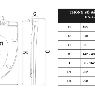 NẮP BÀN CẦU RƠI ÊM HA-42