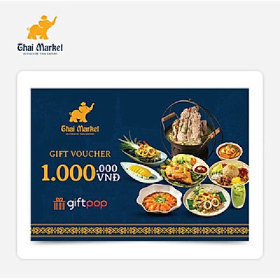 Giftpop - Phiếu quà tặng Thai Market 1000K