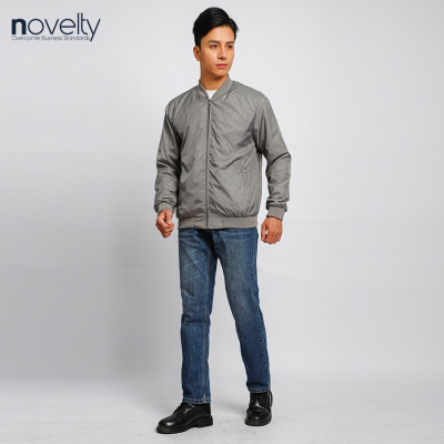 Áo jacket nam in chìm Novelty xám nhạt 2203392