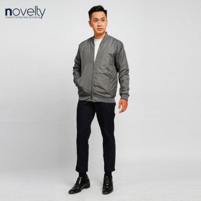 Áo jacket nam in chìm Novelty xám đậm 2203382